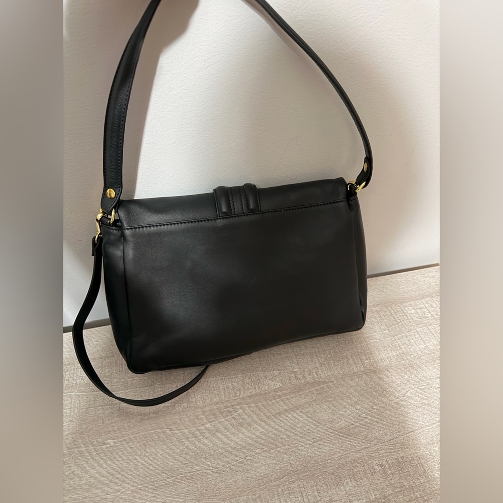 Vintage leather shoulder/crossbody bag by Centaurea. Made in Italy, Like New - Picture 5 of 11